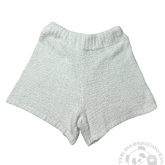 SKIMS Pants - Skims by Kim Cozy Knit Shorts White Super High Waist Fuzzy Womens Size L/XL